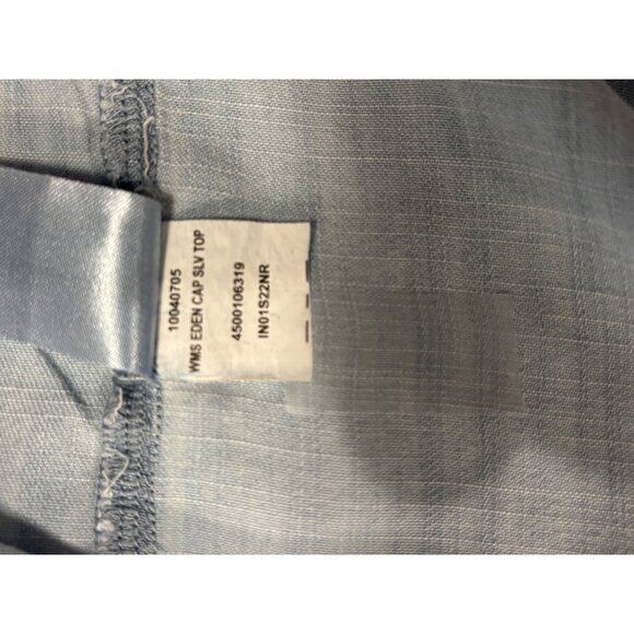 Ariat Boho Western Chambray Top Womens Large Paisley Ruffle Festival - Picture 7 of 10